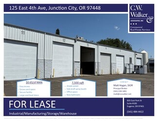 More details for 125 E 4th Ave, Junction City, OR - Industrial for Lease