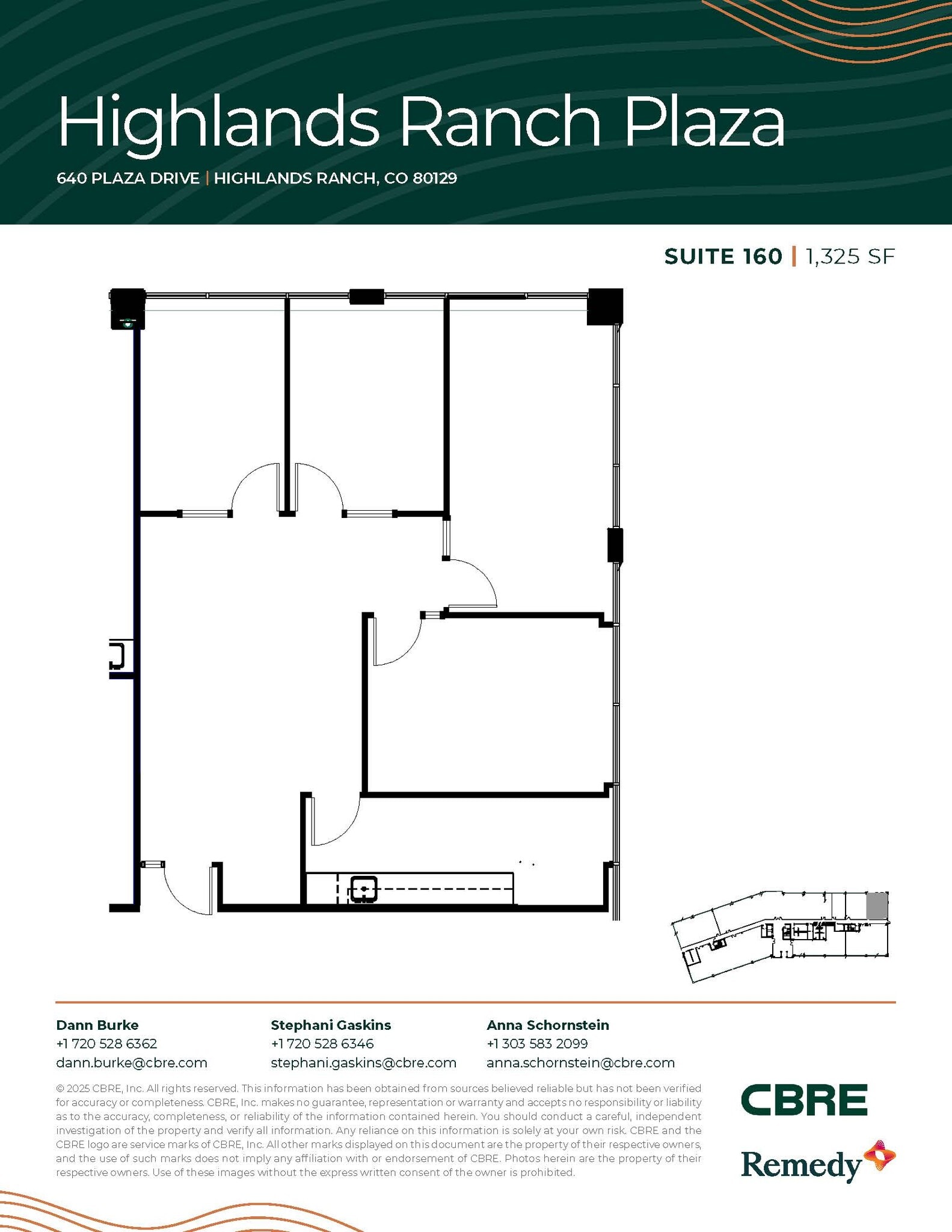 640 Plaza Dr, Highlands Ranch, CO for lease Floor Plan- Image 1 of 1