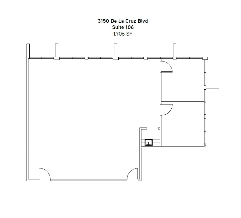 3100 De la Cruz Blvd, Santa Clara, CA for lease Floor Plan- Image 1 of 2