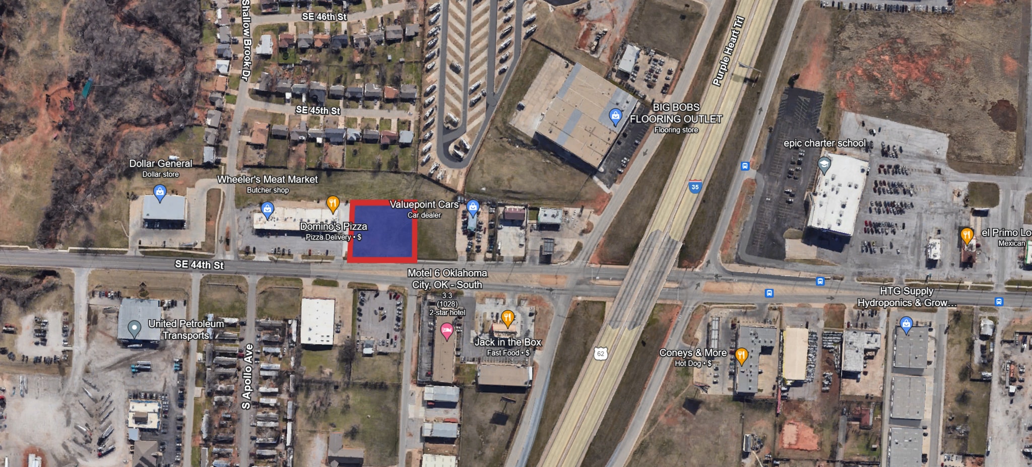 SE 44th St, Oklahoma City, OK for lease Aerial- Image 1 of 5