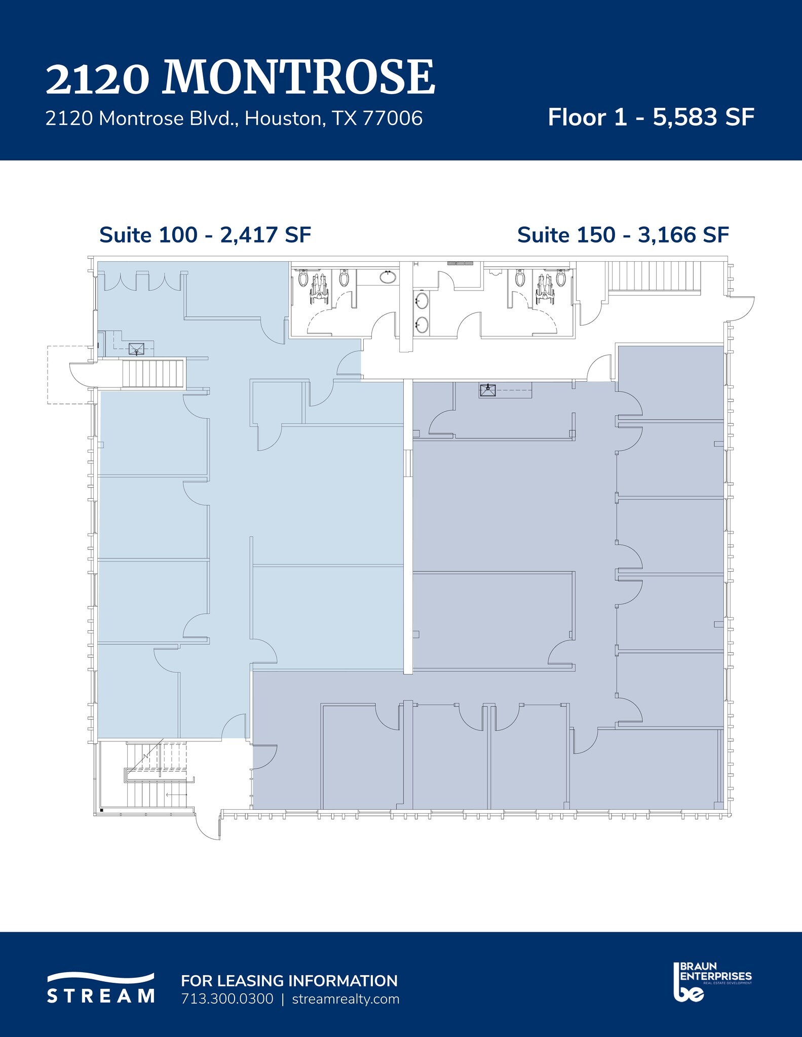 2120 Montrose Blvd, Houston, TX for lease Floor Plan- Image 1 of 1