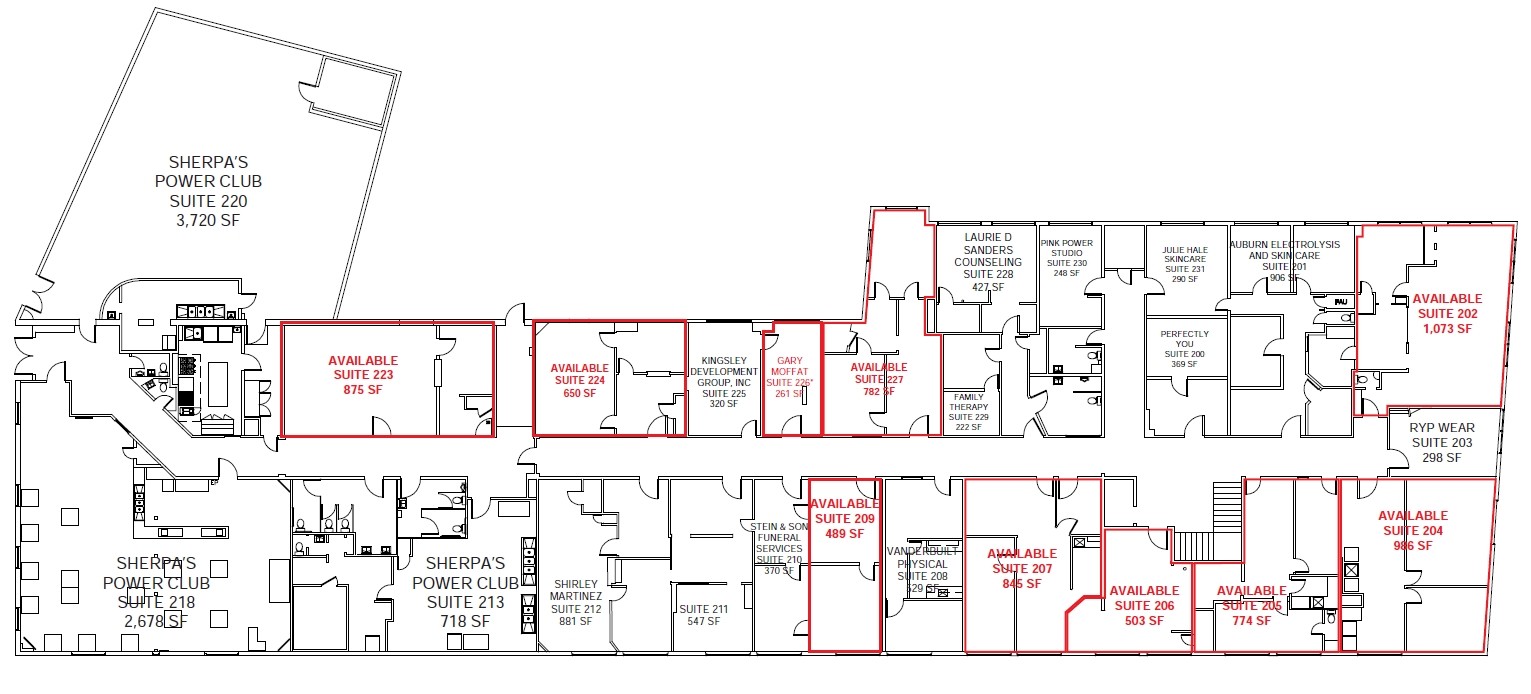 605-725 High St, Auburn, CA for lease Floor Plan- Image 1 of 1