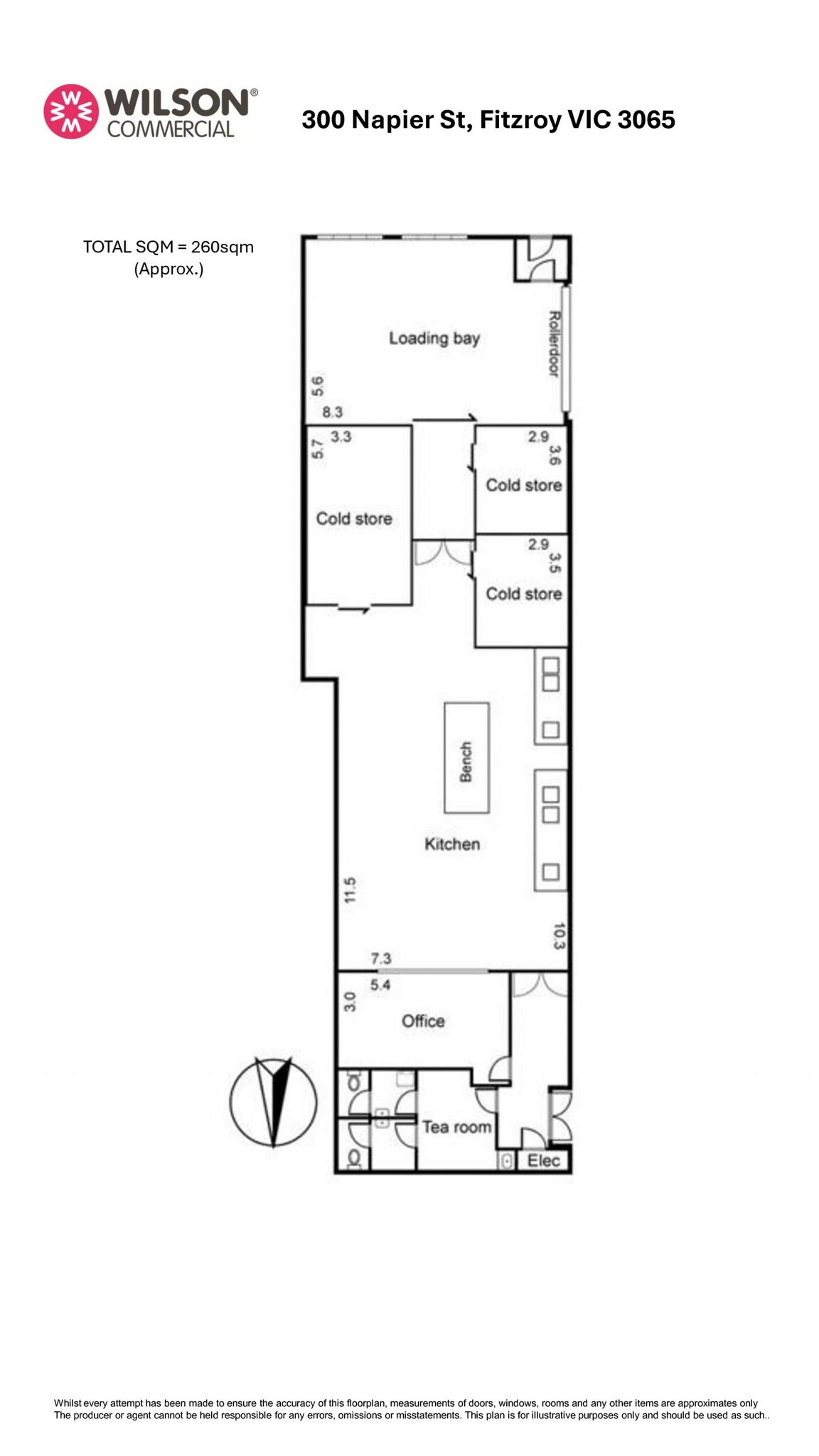 300 Napier St, Fitzroy North for lease Floor Plan- Image 1 of 5