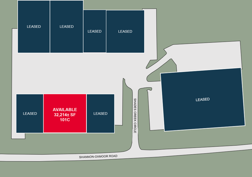 101 Shades Creek Cir, Birmingham, AL for lease - Site Plan - Image 2 of 5