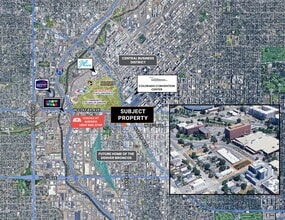 1301 Santa Fe Dr, Denver, CO - AERIAL  map view