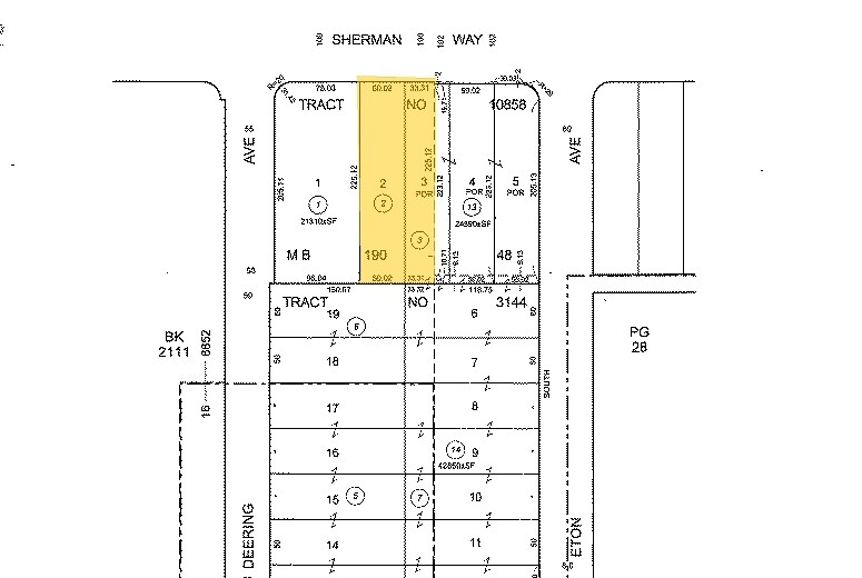 21314-21316 Sherman Way, Canoga Park, CA for lease - Plat Map - Image 2 of 21