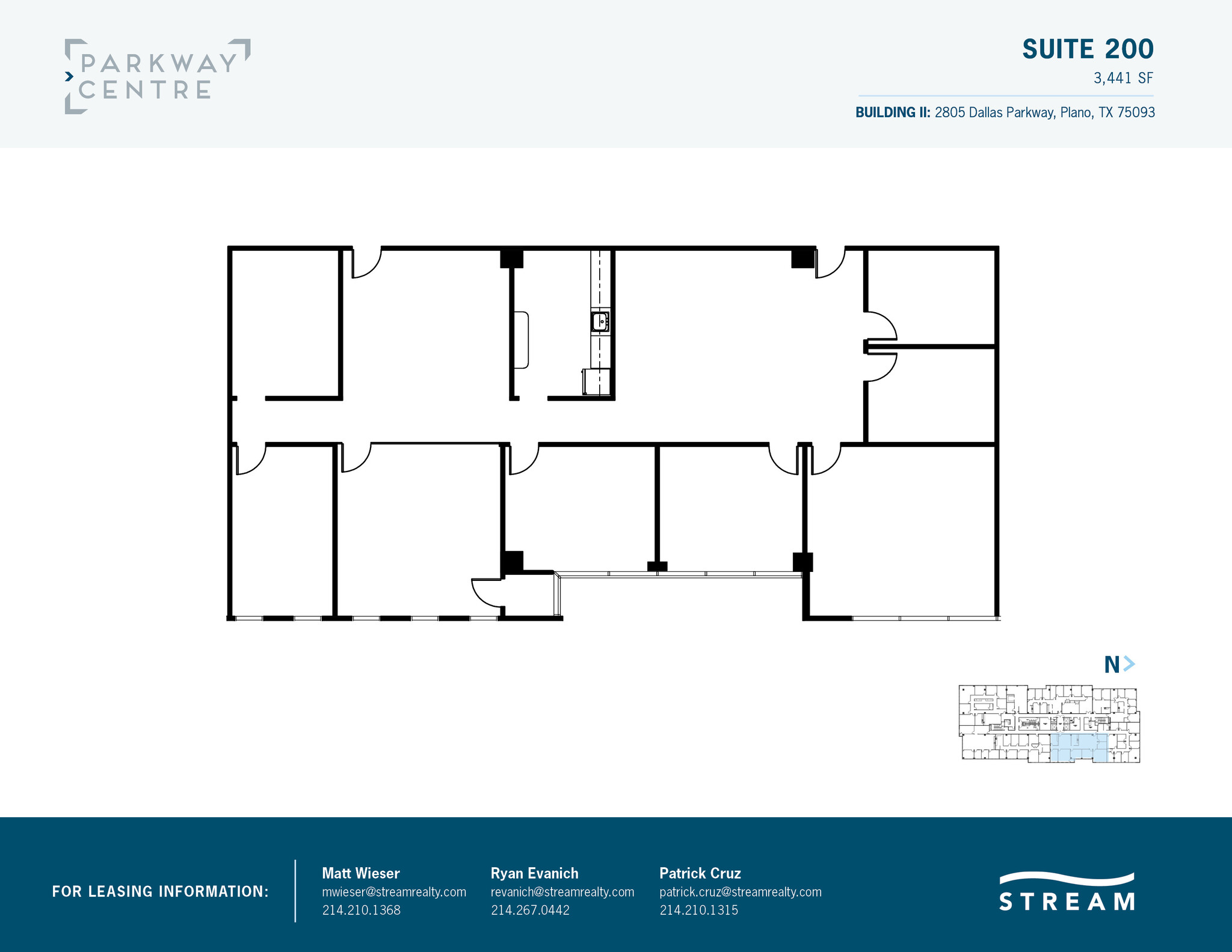 2805 Dallas Pkwy, Plano, TX for lease Floor Plan- Image 1 of 2