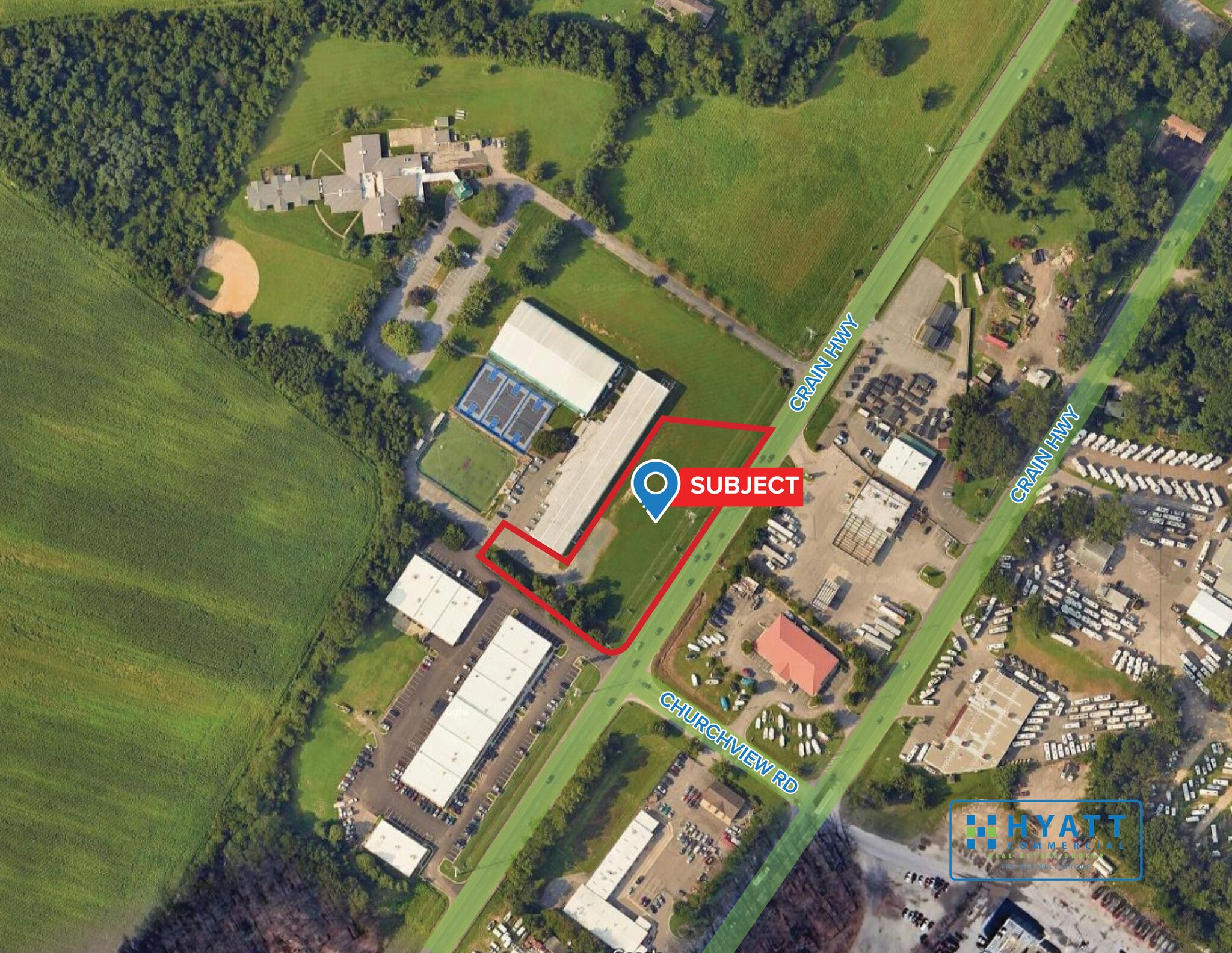 Crain Hwy, Gambrills, MD for sale Aerial- Image 1 of 2