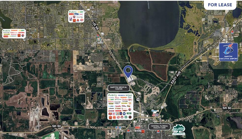 US Hwy 98, Bartow, FL for lease - Aerial - Image 3 of 3