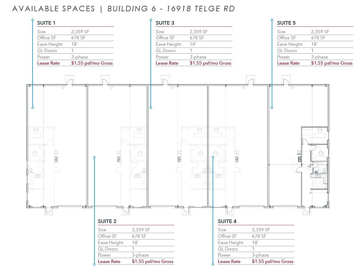 16906 Telge Rd, Cypress, TX for lease Floor Plan- Image 1 of 1