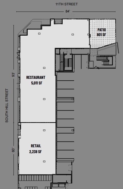 1100 S Hill St, Los Angeles, CA for lease Floor Plan- Image 1 of 1