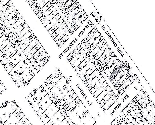 1768 El Camino Real, San Carlos, CA for sale - Plat Map - Image 1 of 4