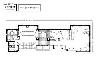 1432 K St NW, Washington, DC for lease Floor Plan- Image 1 of 1