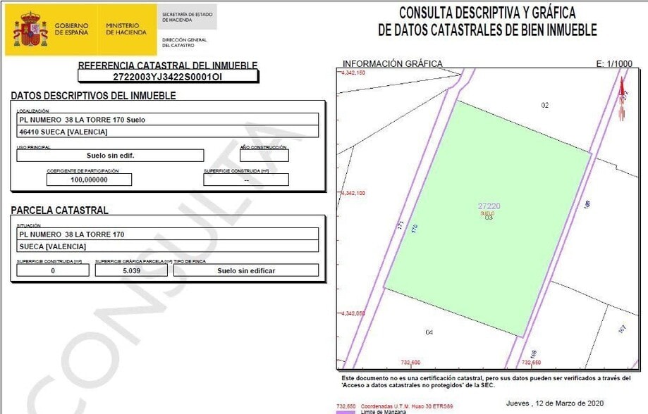 Poli Calle, 9, Sueca, Valencia for sale - Building Photo - Image 3 of 4