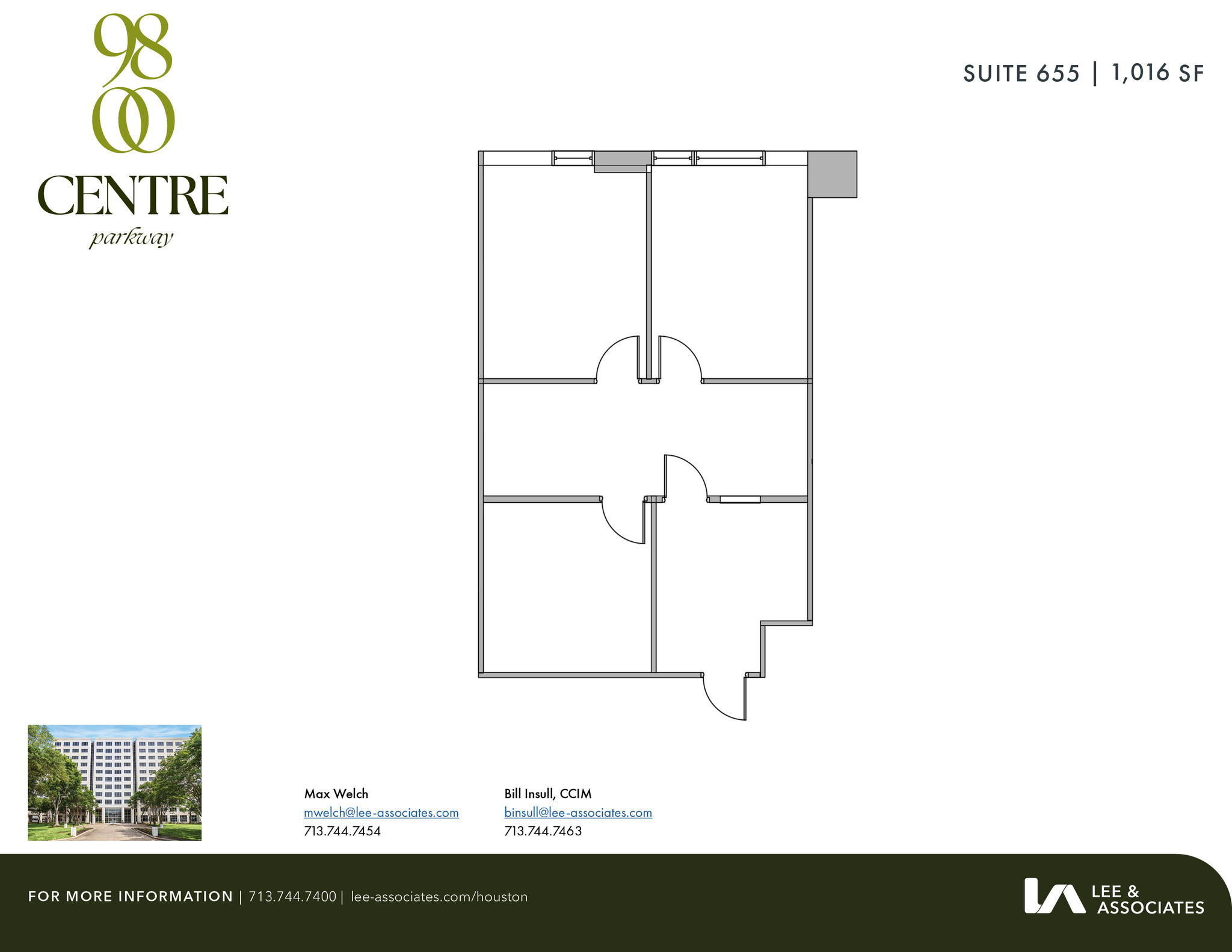 9800 Centre Pky, Houston, TX for lease Floor Plan- Image 1 of 7