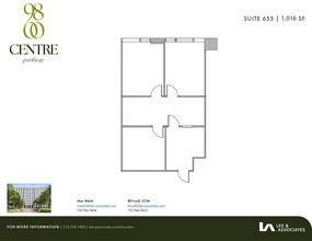 9800 Centre Pky, Houston, TX for lease Floor Plan- Image 1 of 7