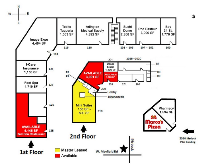 3330-3360 Matlock Rd, Arlington, TX for lease - Site Plan - Image 3 of 4
