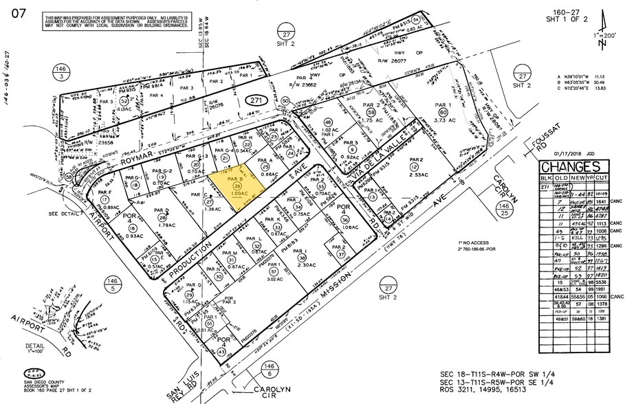 3242 Production Ave, Oceanside, CA for lease - Plat Map - Image 2 of 3