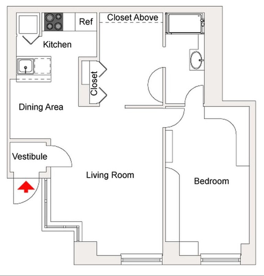 353 W 49th St, New York, NY 10019 - Unit TH1G -  - Interior Photo - Image 1 of 6