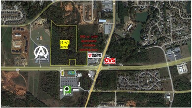 6020 Watson Blvd, Warner Robins, GA - aerial  map view