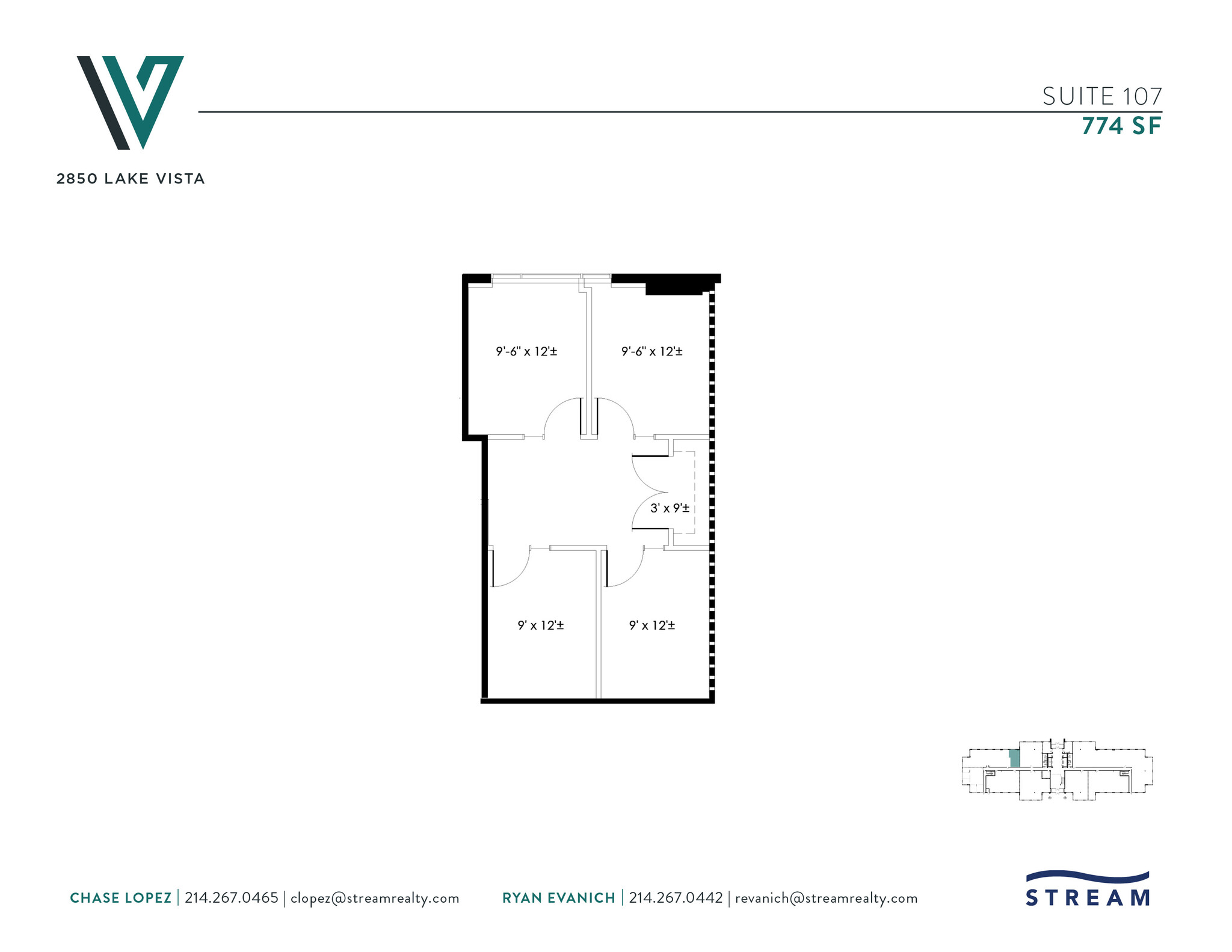 2850 Lake Vista Dr, Lewisville, TX for lease Floor Plan- Image 1 of 2