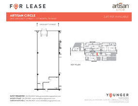 2973 W 7th St, Fort Worth, TX for lease Floor Plan- Image 1 of 7