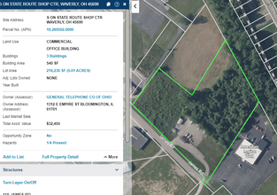 115 James Rd, Waverly, OH - aerial  map view