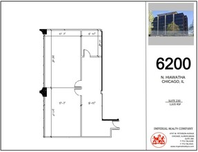 6200 N Hiawatha Ave, Chicago, IL for lease Floor Plan- Image 1 of 5