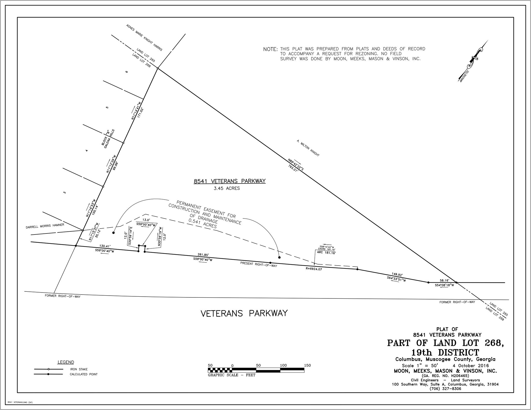 8541 Veterans Pky, Columbus, GA for sale Plat Map- Image 1 of 1