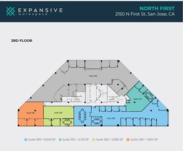 2150 N 1st St, San Jose, CA for lease Floor Plan- Image 1 of 9