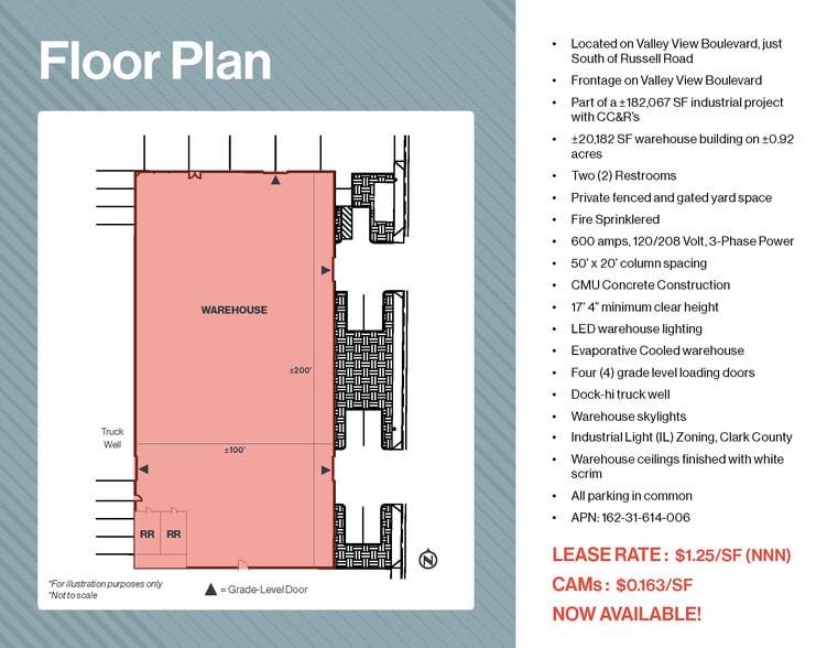 5979 Valley View Blvd, Las Vegas, NV for lease - Floor Plan - Image 3 of 6