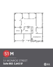 51 Monroe St, Rockville, MD for lease Floor Plan- Image 1 of 2