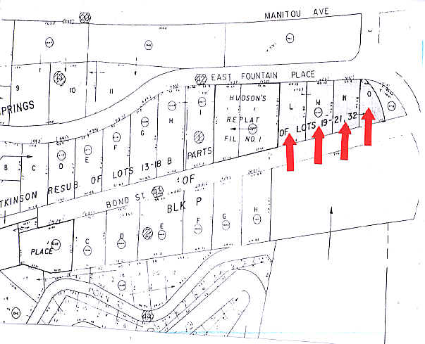 421-425 E Fountain Pl, Manitou Springs, CO for sale Plat Map- Image 1 of 1