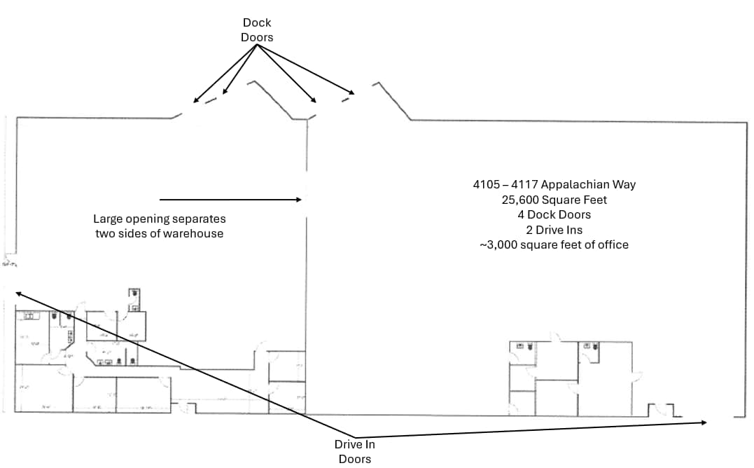 4123-4139 Appalachian Way, Knoxville, TN for lease Floor Plan- Image 1 of 1