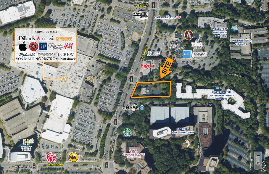 84 Perimeter Ctr E, Atlanta, GA for lease - Aerial - Image 2 of 3