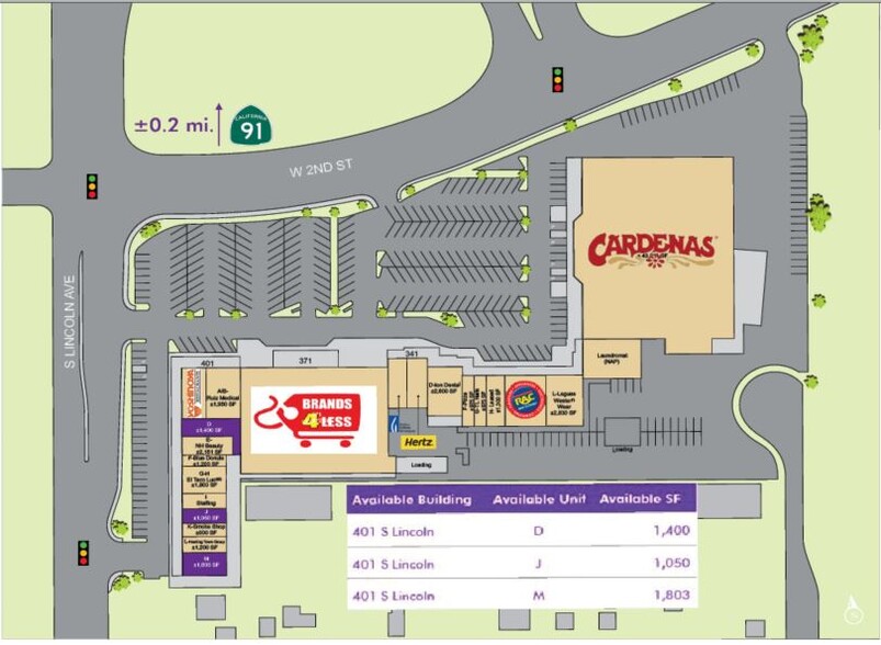 341 S Lincoln Ave, Corona, CA for lease - Site Plan - Image 2 of 21