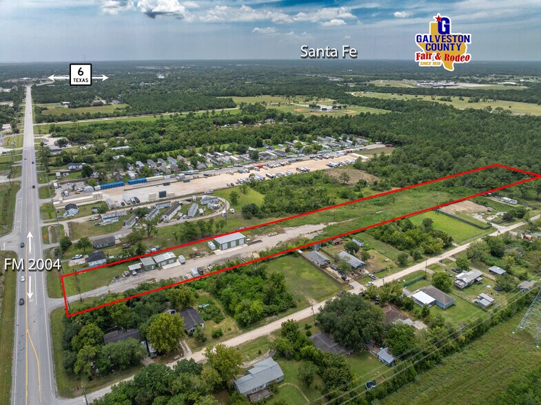 5320 FM 2004 Rd, Hitchcock, TX for lease - Aerial - Image 3 of 16