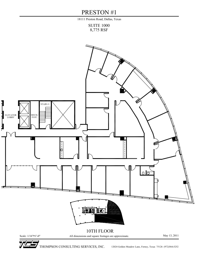 18111 Preston Rd, Dallas, TX for lease Floor Plan- Image 1 of 1