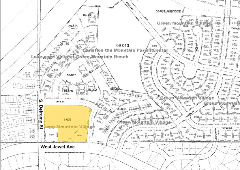 13701 W Jewell Ave, Lakewood, CO for lease - Plat Map - Image 2 of 12