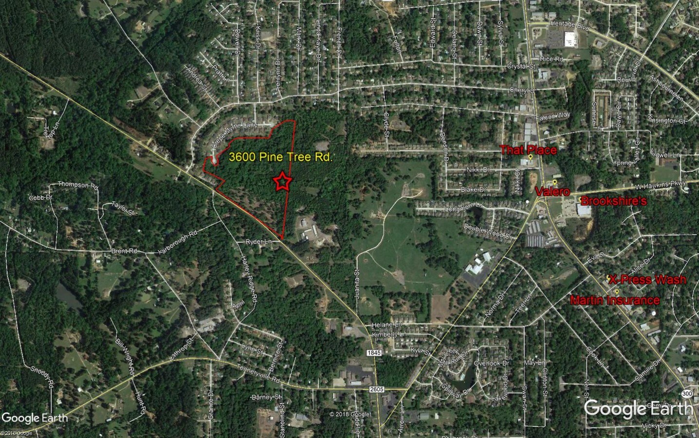 3600 Block Pine Tree Rd, Longview, TX 75604