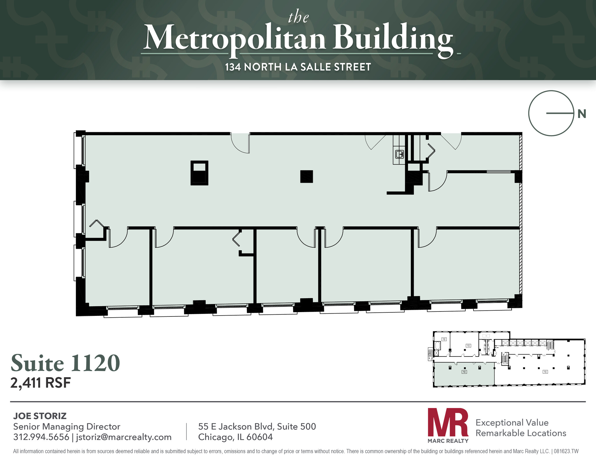 134 N LaSalle St, Chicago, IL for lease Floor Plan- Image 1 of 7