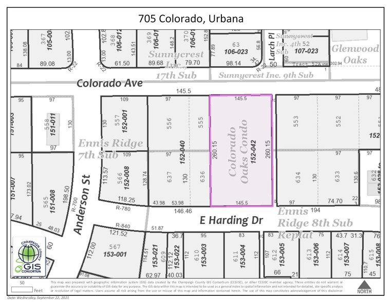 705 E Colorado Ave, Urbana, IL for sale - Plat Map - Image 2 of 8