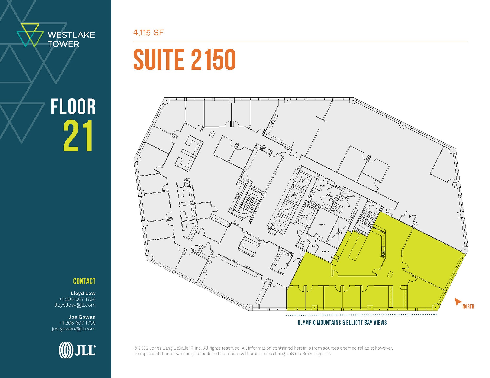 1601 5th Ave, Seattle, WA for lease Floor Plan- Image 1 of 2