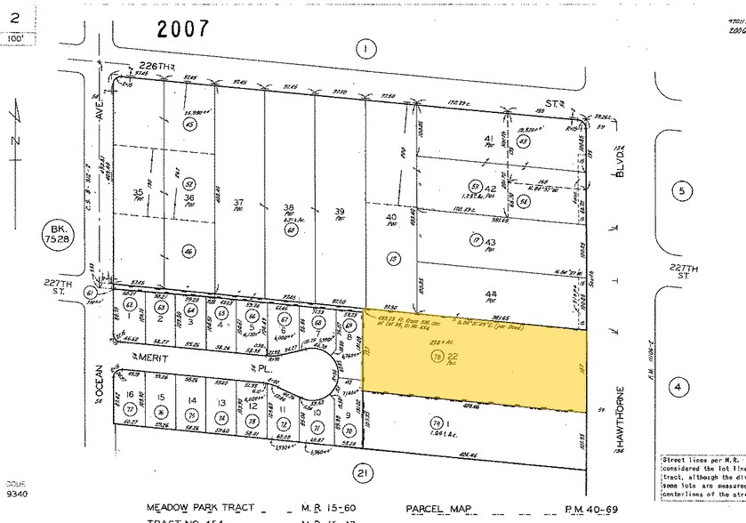 22715 Hawthorne Blvd, Torrance, CA for lease - Plat Map - Image 2 of 2