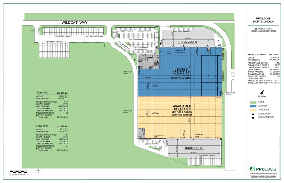 55 Wildcat Way, Linden, NJ for lease - Site Plan - Image 2 of 5