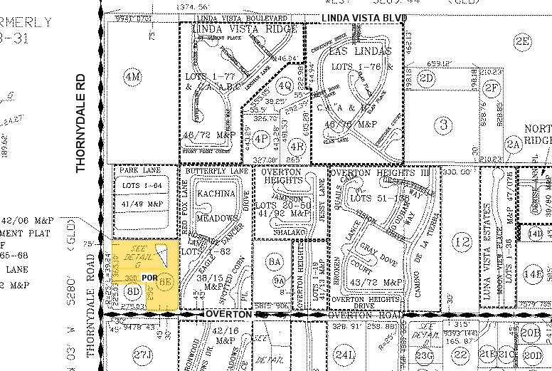 9260 N Thornydale Rd, Tucson, AZ for lease - Plat Map - Image 3 of 5