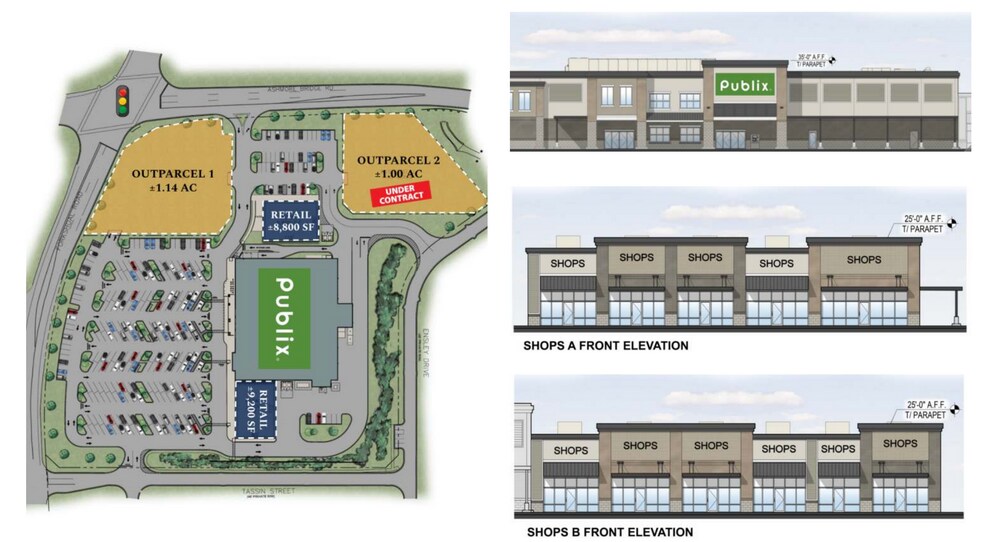 1116 Ashmore Bridge Rd, Greenville, SC 29605 GroceryAnchored