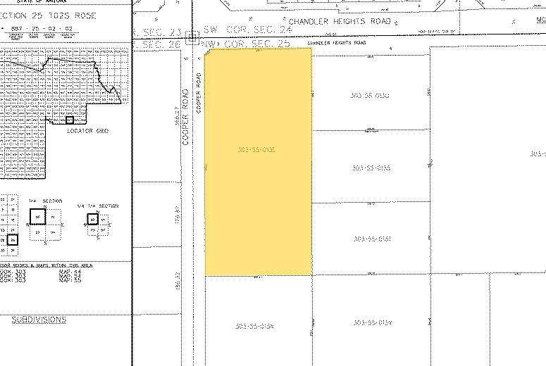 S Cooper Rd & Chandler Heights Rd, Chandler, AZ for lease - Plat Map - Image 2 of 2