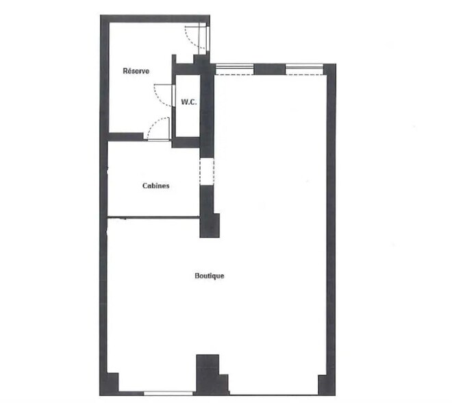 Retail in Paris for lease - Floor Plan - Image 2 of 2