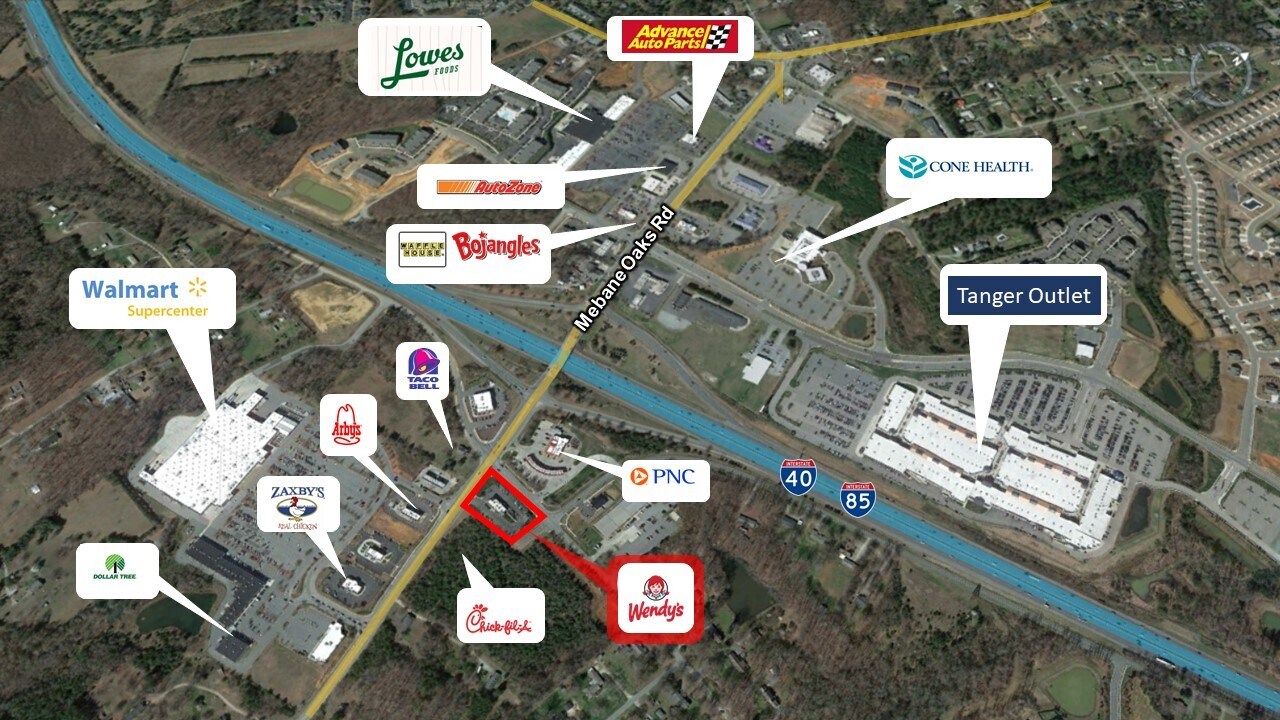 1301 Mebane Oaks Rd, Mebane, NC 27302 Wendy's NNN Lease